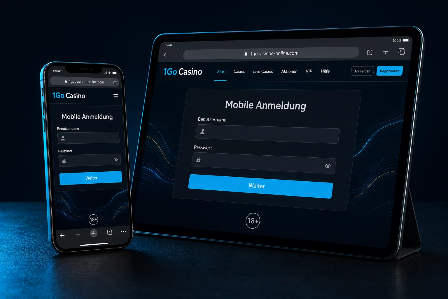 Zugriff über Smartphone und Tablet